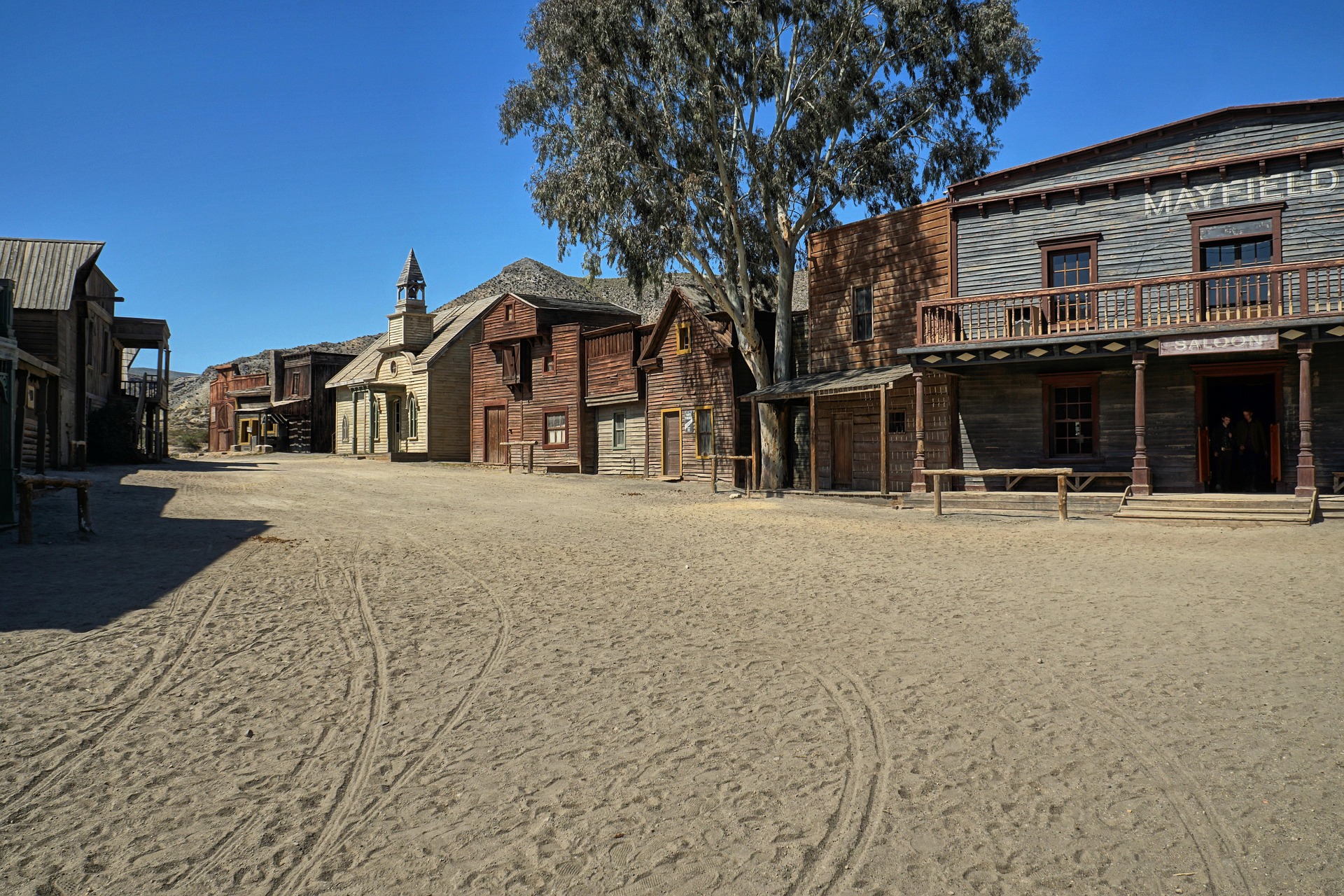 Decorados cinematográficos en el Desierto de Tabernas